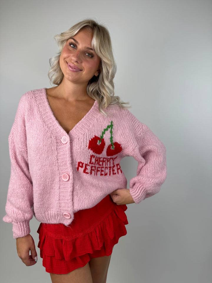 Oversize Cardigan Cherry Perfector