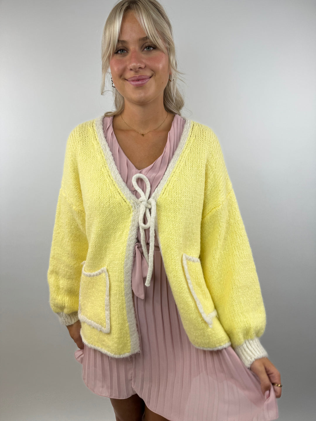 Oversize Cardigan Pretty Pastell