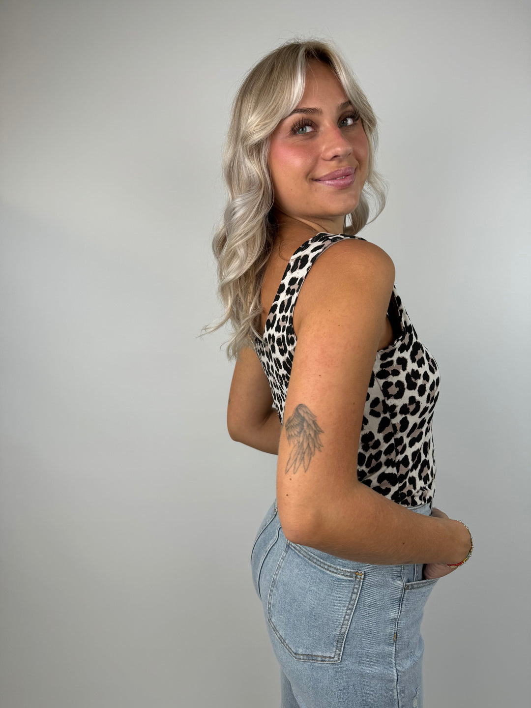 Basictop mit Leoprint Xenia