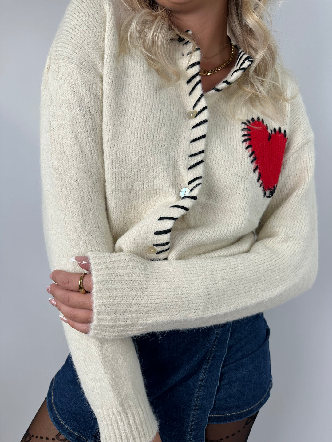 Cardigan Huge Heart