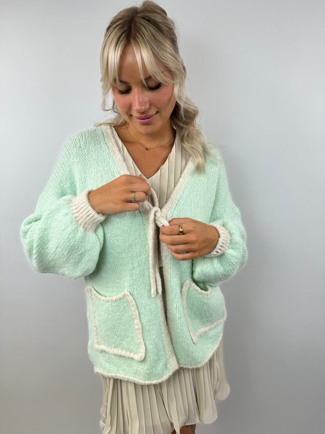 Oversize Cardigan Pretty Pastell