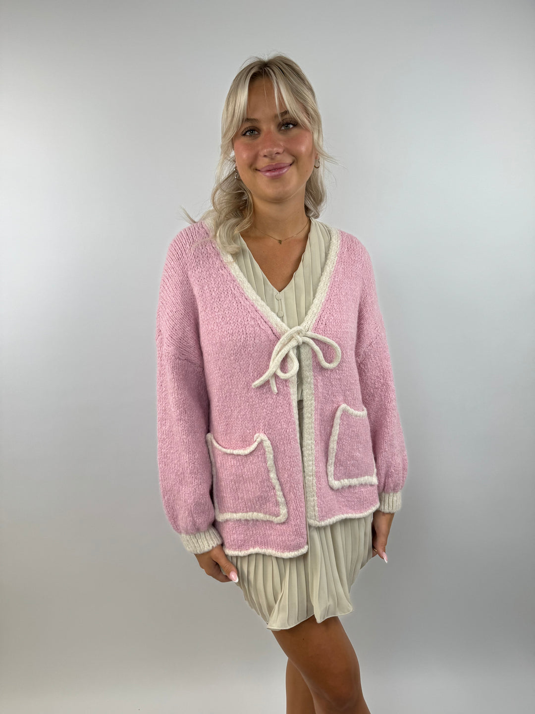 Oversize Cardigan Pretty Pastell