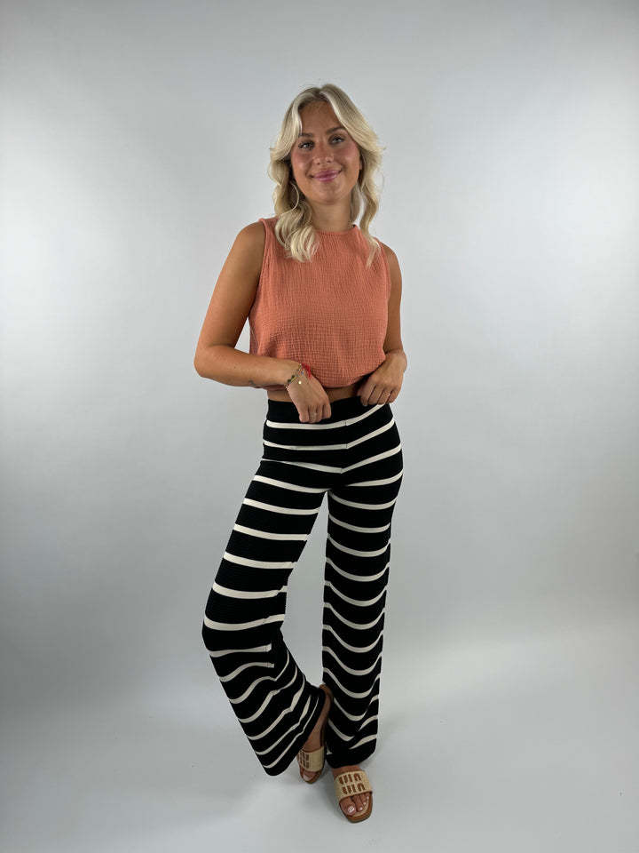 Lange gestreifte Hose Sandy Stripes