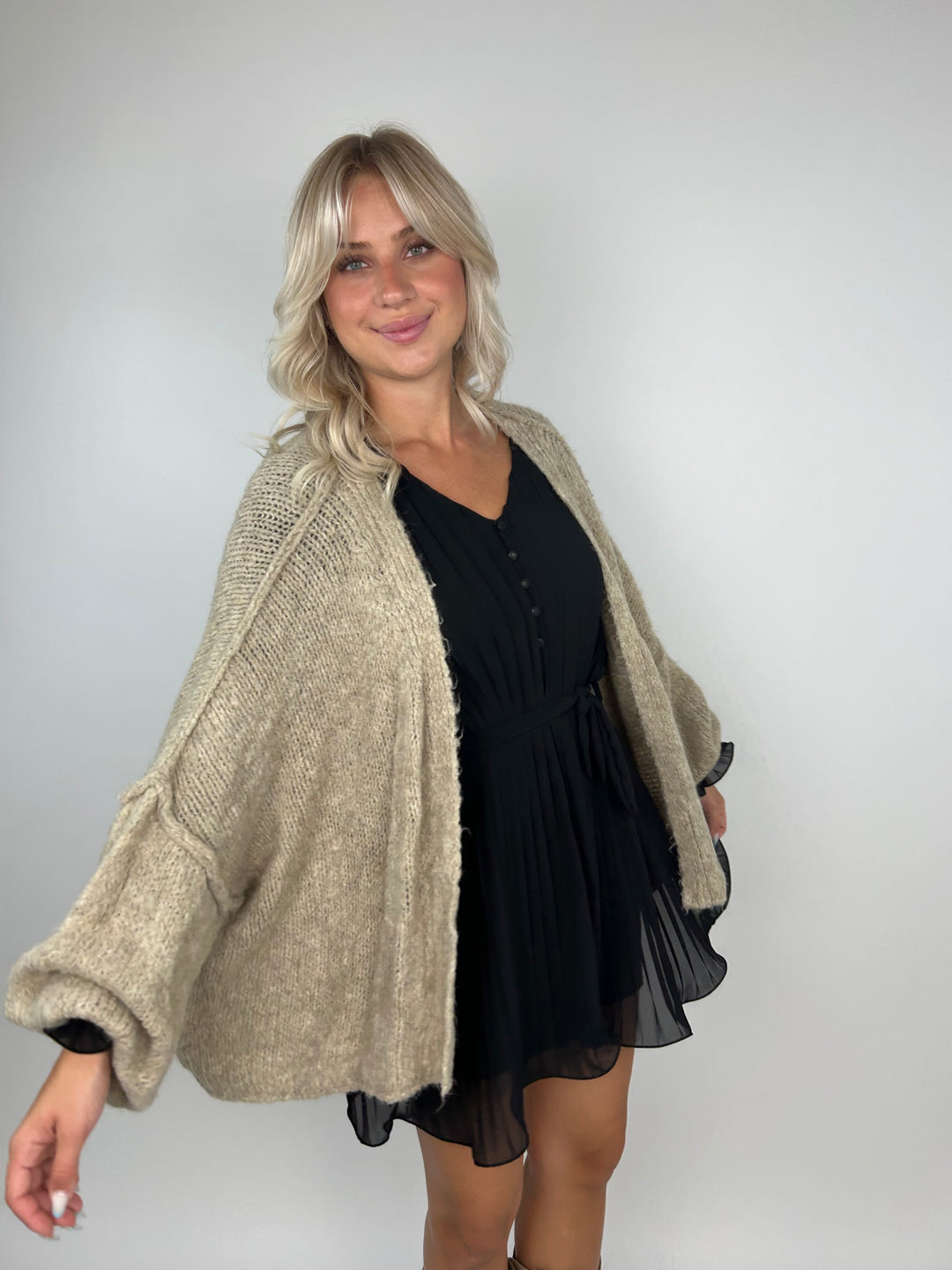 Kurzer Oversize Cardigan Super Cozy