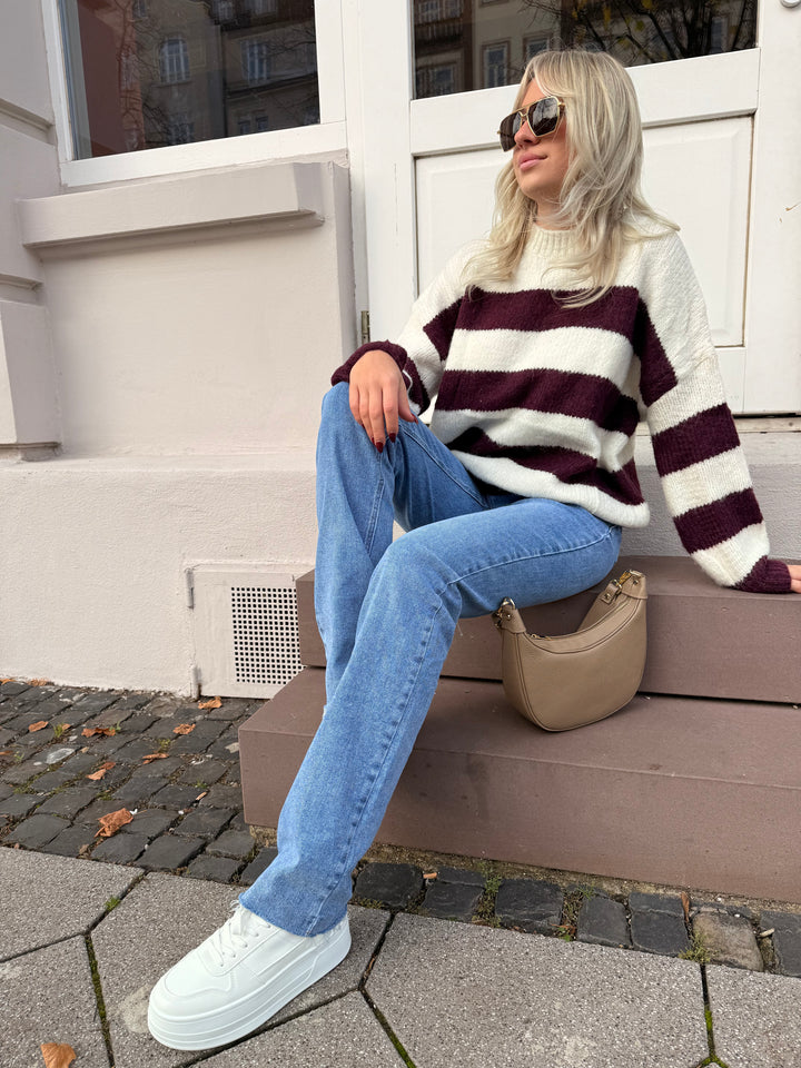 Gestreifter Pullover Wide Stripes