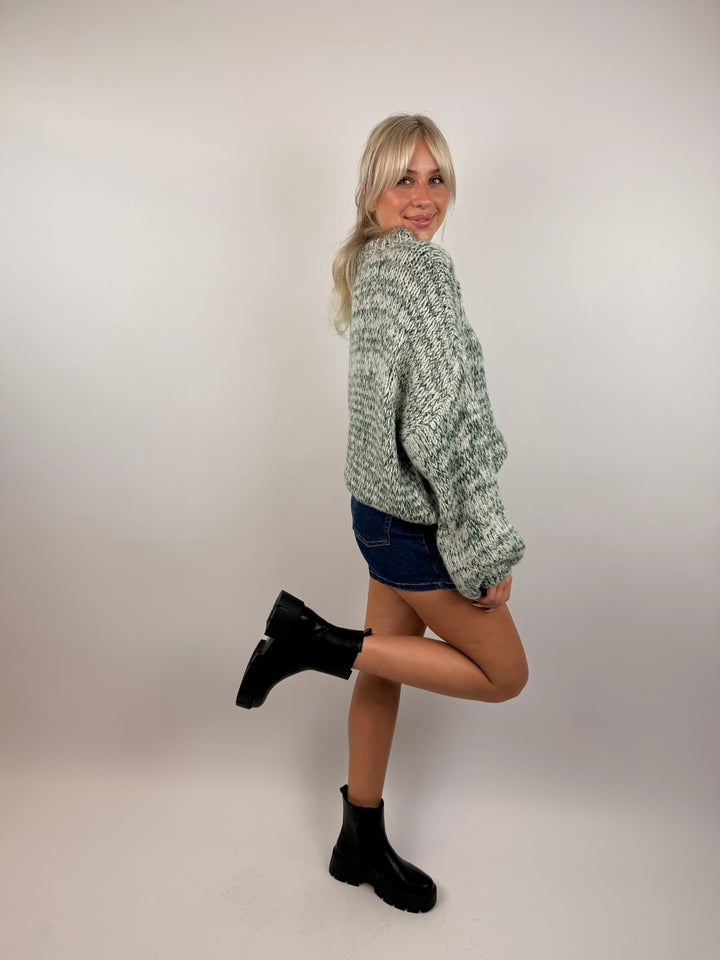 Melierter Strickpullover Hampton