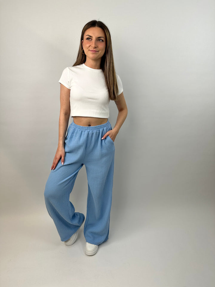 Lange Musselinhose Casual