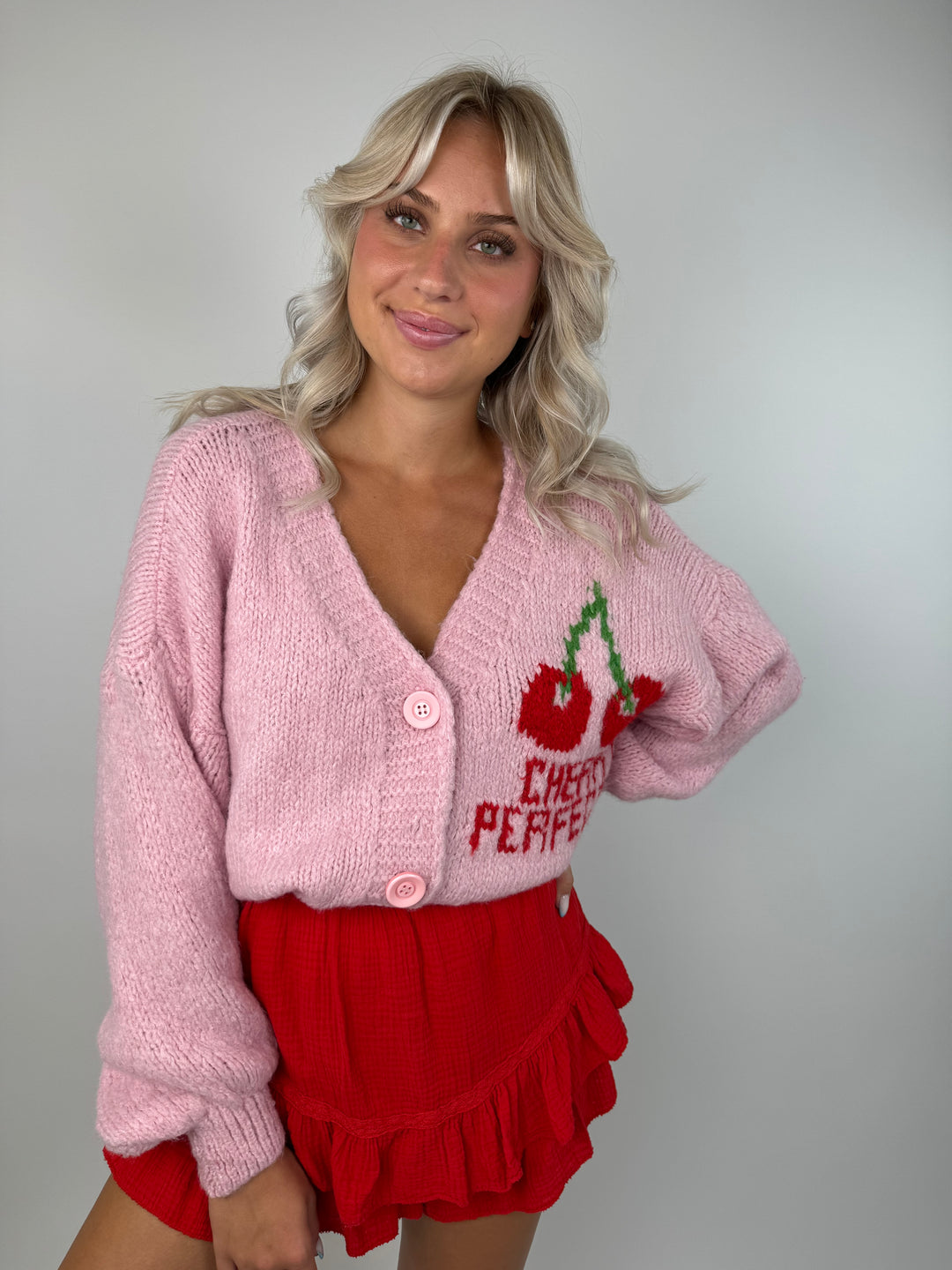 Oversize Cardigan Cherry Perfector