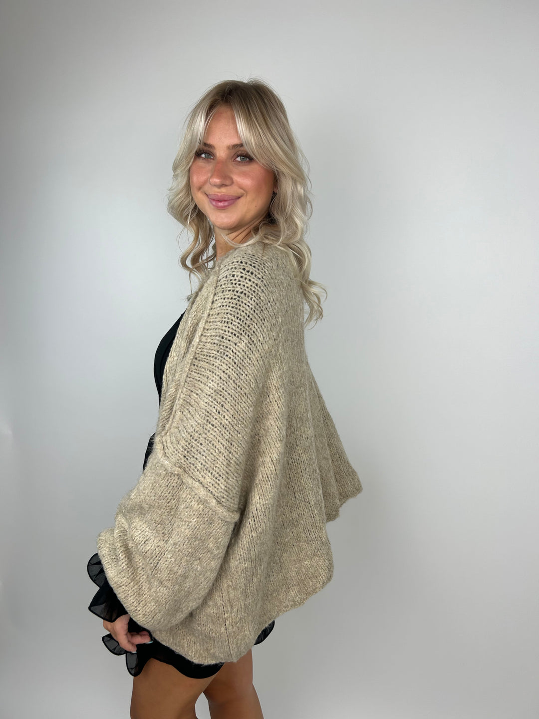 Kurzer Oversize Cardigan Super Cozy