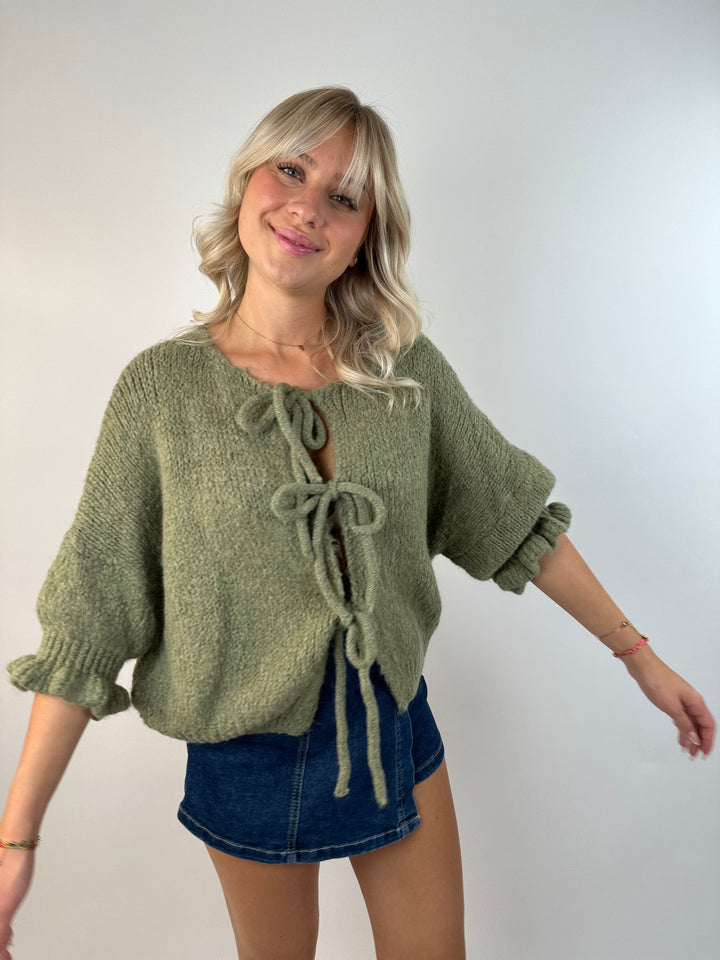 Cardigan mit Schleifen Lilly (3/4-Arm)