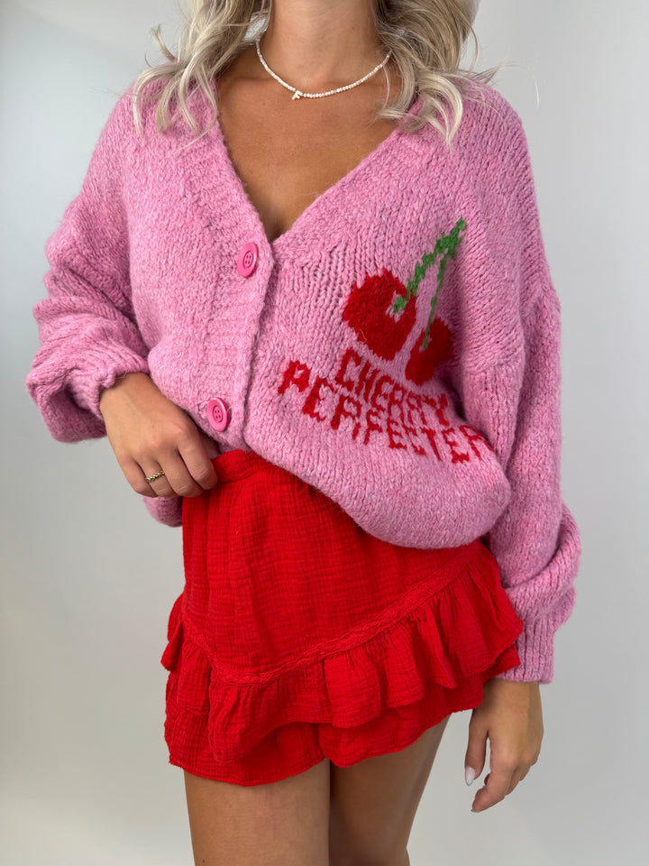 Oversize Cardigan Cherry Perfector