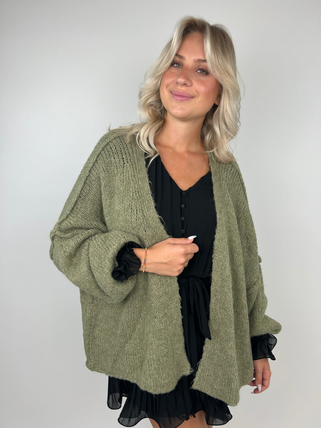 Kurzer Oversize Cardigan Super Cozy