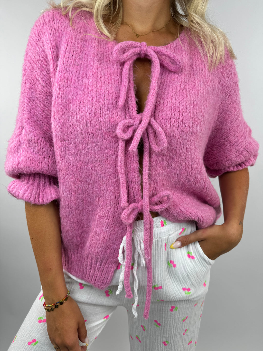 Cardigan mit Schleifen Lilly (3/4-Arm)