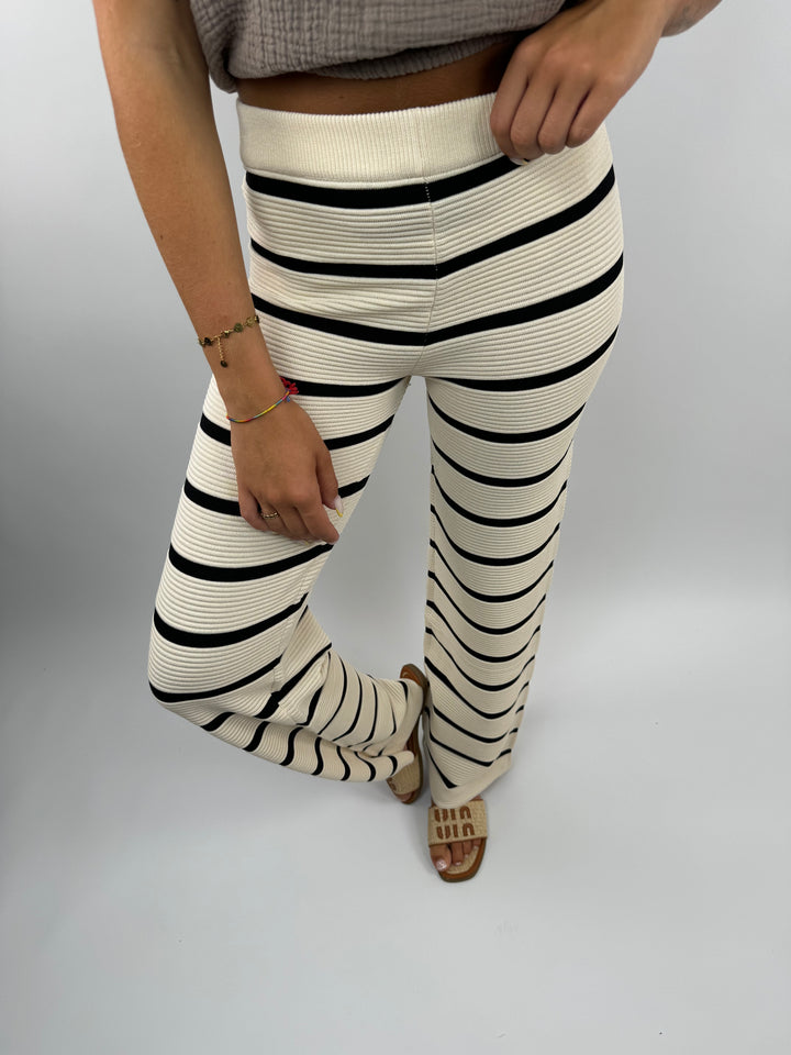 Lange gestreifte Hose Sandy Stripes