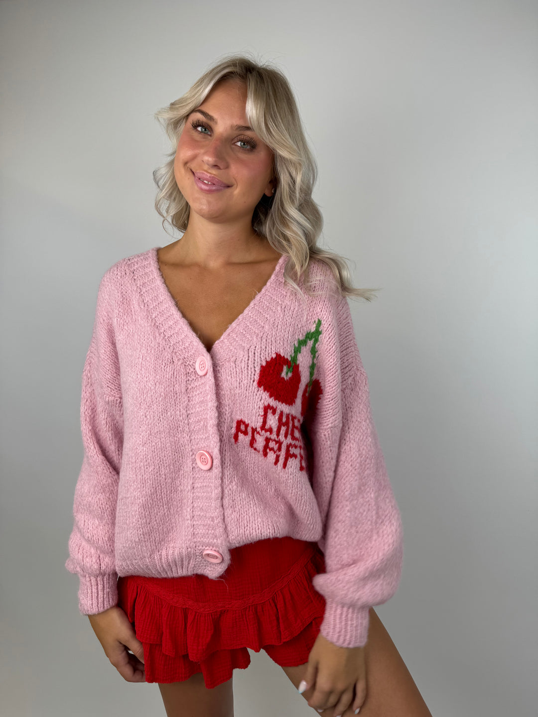 Oversize Cardigan Cherry Perfector