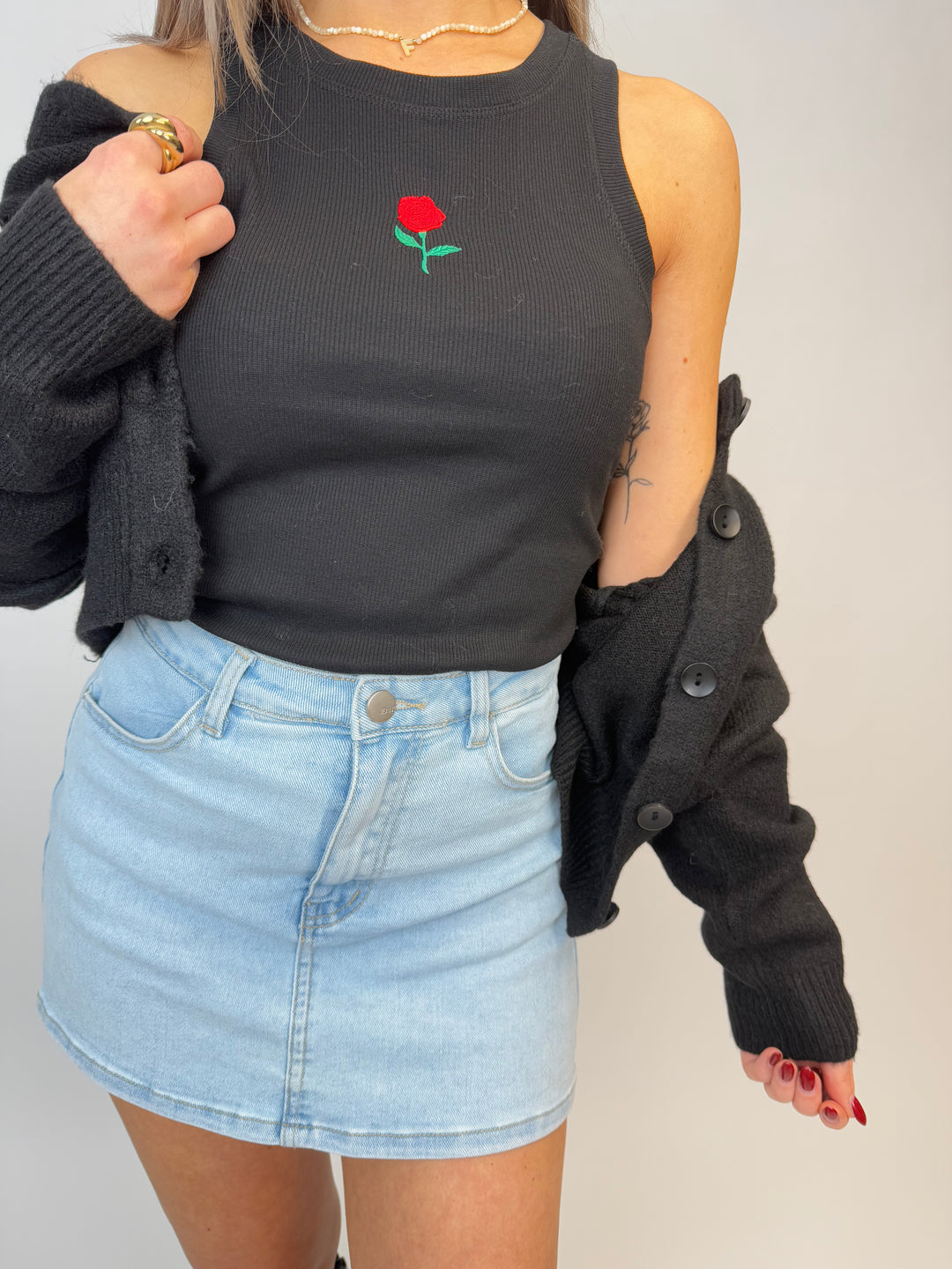 Tanktop Red Rose