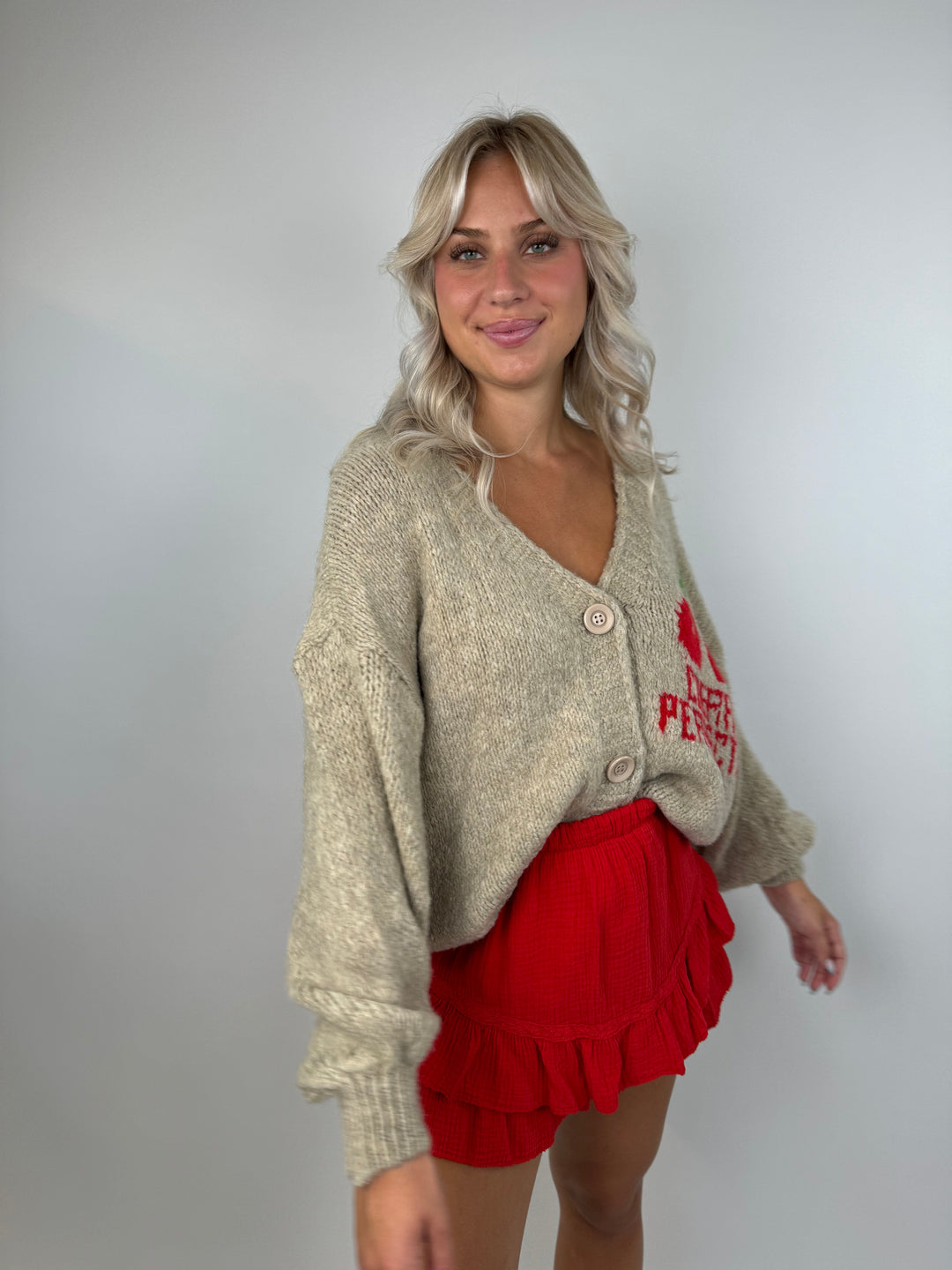 Oversize Cardigan Cherry Perfector