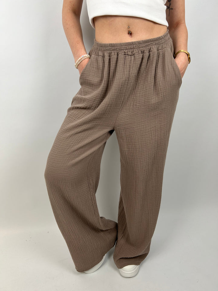 Lange Musselinhose Casual