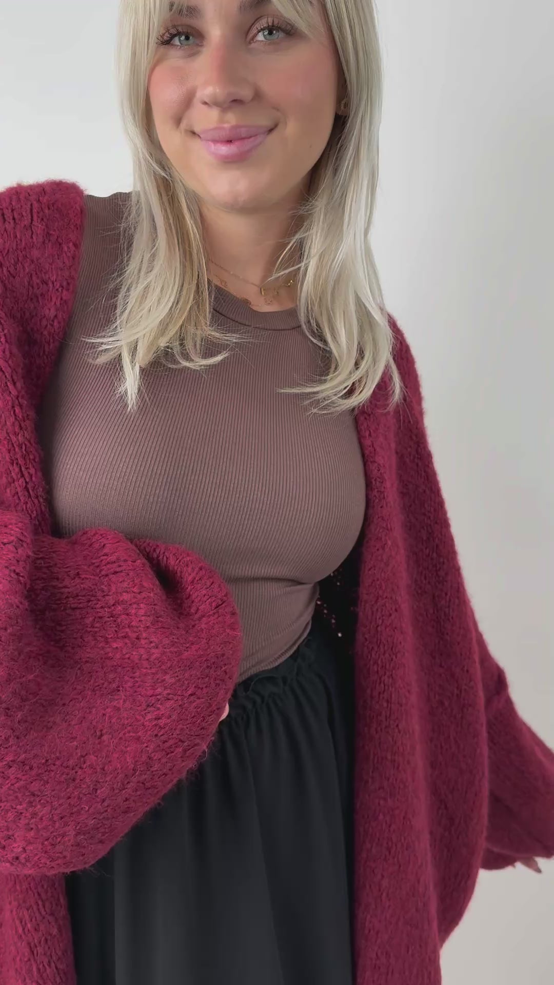 Kurzer Oversize Cardigan Super Cozy